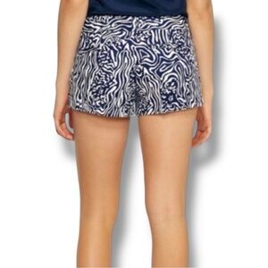 Lilly Pulitzer The Walsh Short Night Swimming Navy Blue & White Cotton Shorts 2